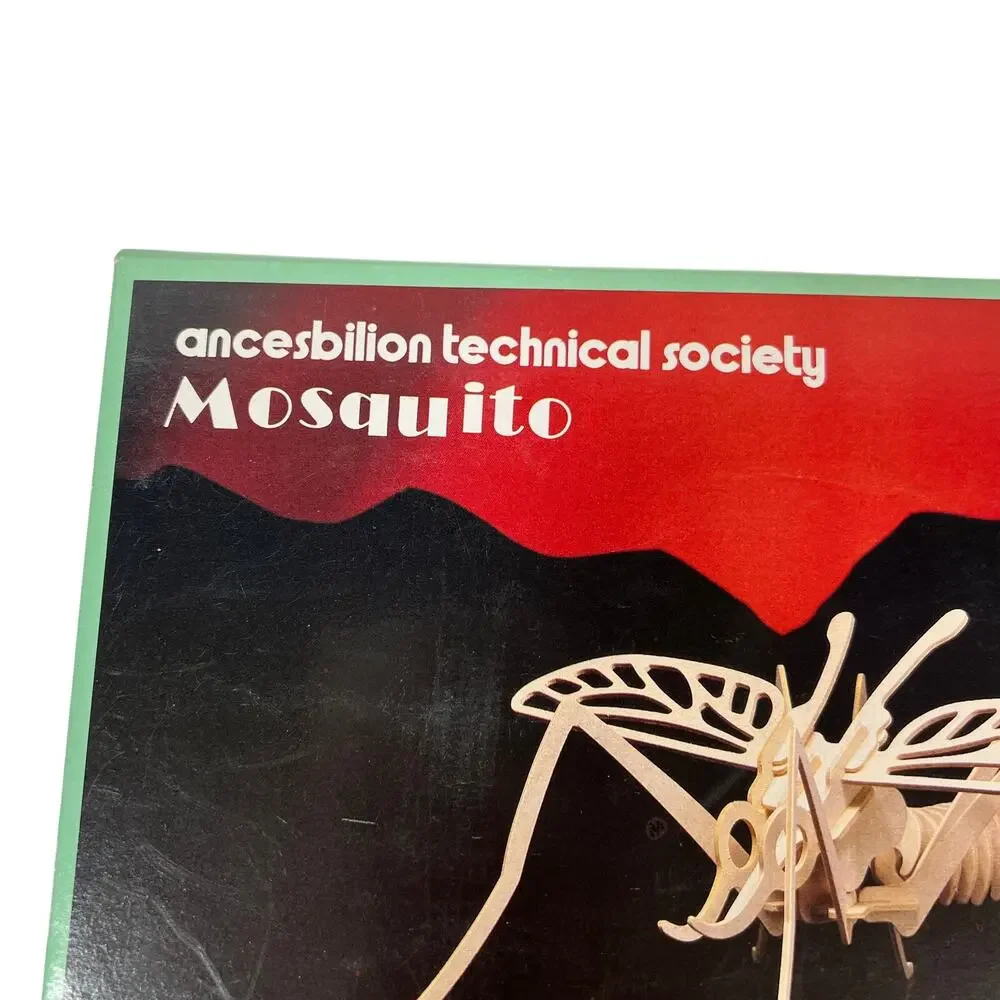 ANCESBILION Mosquito C009 EduFun 3D Wooden Puzzle Insect Model Building Kit NEW